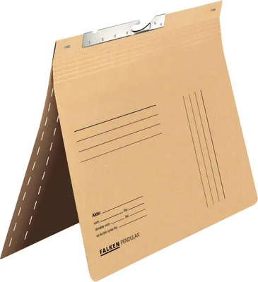 Produktbild von Falken 50x Pendelhefter, A4, kaufm. Heftung, Schlitzstanzung, Chamois, 15033620F