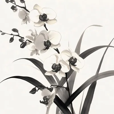 Image de Affiche 50 x 50 cm Orchidée