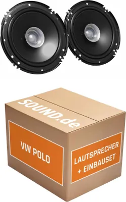 Produktbild von Lautsprecher Boxen Einbaupaket Heck 16cm JVC CS-J610X passend für VW Polo 4 | 2x Tief-Mitteltöner mit integriertem Hochtöner 300W MAX