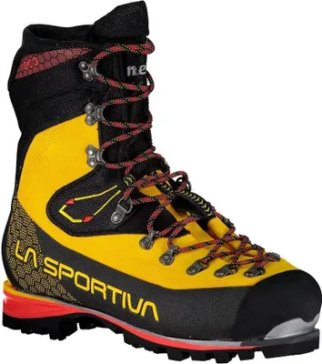 A single hiking boot is shown against a white background.