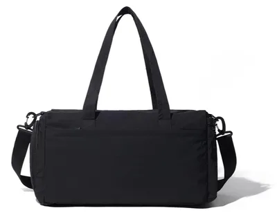 Produktbild von Sport- und Fitnesstasche, leichte Schultertasche, Umhängetasche, Reisetasche mit großem Fassungsvermögen, Tragetasche für Kurztrips, Reisetasche,Black