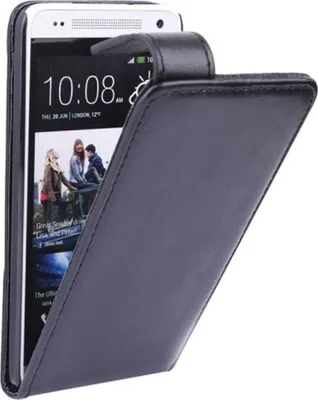 Produktbild von Schutzhülle Flip Tasche für Handy HTC One mini M4 601e Schwarz