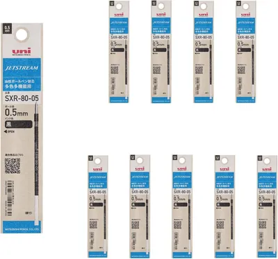 Obrázok produktu pre uni Mitsubishi, ceruzka, balenie 10 kusov, viacfarebná, 0,5 mm, čierna