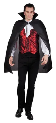 Produktbild von Kostüm Umhang Halloween schwarz Vampir Einheitsgröße
