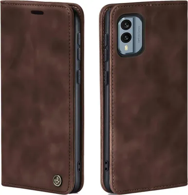 Produktbild von Handy Hülle für Nokia X30 5G Klapphülle Bookcase Flip Cover Handy Tasche Etui Farbe: Dunkelbraun