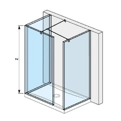 Obrázek produktu pro Jika Pure - Sprchová stěna Walk in L, 794x900 mm, s úpravou Jika Perla Glass H2694200026681