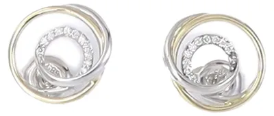 Produktbild von Miamar 1171281 Damen Ohrstecker 14 Karat (585) Bicolor Bicolor Gold