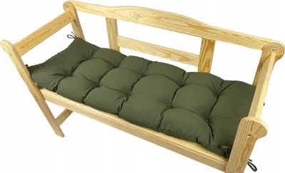 Produktbild von Gartenbankkissen, Olive, 200x40x8, Gartenkissen, Gartensitzkissen, Outdoorkissen, Gartenkissen