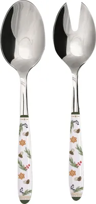 Produktbild von Salatbesteck 2.tlg White Forest L. 25cm aus Stahl + Kunststoff  Easy Life