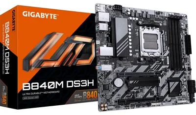 Zdjęcie produktu dla Gigabyte B840M DS3H                  (B840,AM5,mATX,DDR5)