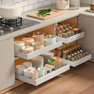 Obrázek produktu pro Dvoupartová, rozšiřitelná kuchyňská skříň