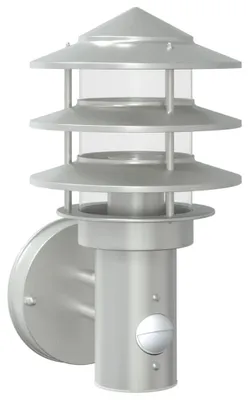 Immagine prodotto di vidaXL Applique da esterno con rilevatore di movimento in acciaio inox argento