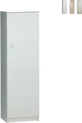 Produktbild von Mehrzweck-Hochschrank mit Tür und 2 Regalböden Gander - Weiß