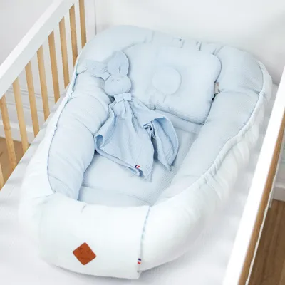 Produktbild von Für Kinder, Babynest Luna - 0 - 9 mois - Blau | by SEVIRA KIDS