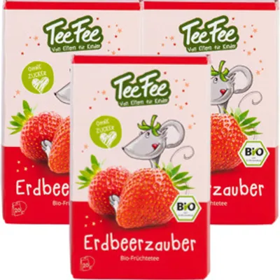 Produktbild von 3 x TeeFee -  Früchtetee Erdbeerzauber