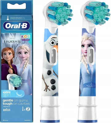 Produktbild von Oral-B | Toothbruch replacement | EB10 2 Frozen II | Heads | For kids | Number of brush heads included 2 | Number of teeth brushing modes Does not apply