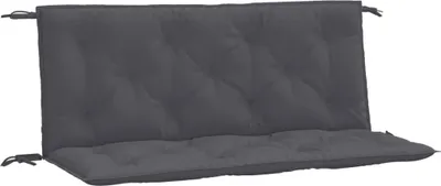 Image de Coussin de banc de jardin anthracite tissu oxford