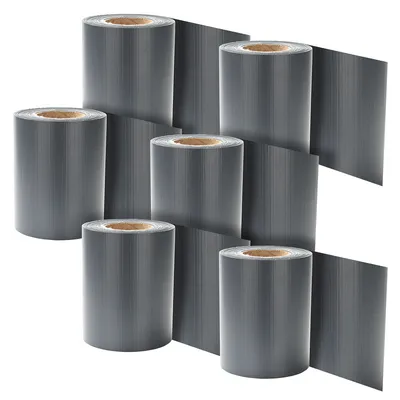 Produktbild von TolleTour Sichtschutzstreifen Zaun Folie Blickdicht Dick PVC Doppelseitiger Druck Sonnenschutz Sichtschutzfolie 6 Rollen á 35m x 19cm Anthrazit