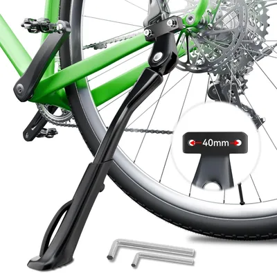 Immagine prodotto di Supporto regolabile in alluminio per biciclette, nero, per ruote da 26-29 pollici