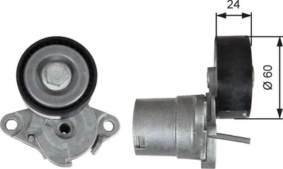 Produktbild von GATES T39272 Spannrolle Keilrippenriemen 60mm für VW Golf VII Schrägheck (5G1, BQ1, BE1, BE2) Polo Schrägheck (6R1, 6C1) Passat Variant (3G5, CB5)