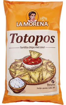 Produktbild von La Morena Tortilla Chips mit Meersalz, 475 g – Knusprige Maischips ideal zum Snacken