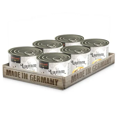Produktbild von LEONARDO Lamm + extra Filet, 6x200 g - Katzenfutter Nassfutter Katze