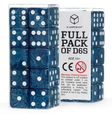 Image de Q Workshop Set de dés Full Pack D6 Cobalt (20)