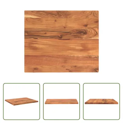 Productafbeelding van De Living Store eettafelblad, 60x50x2,5 cm, rechthoekig, massief acaciahout