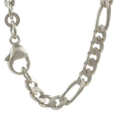 Produktbild von Silberkette Figarokette Länge 50cm - Breite 4,3mm - 925 Silber