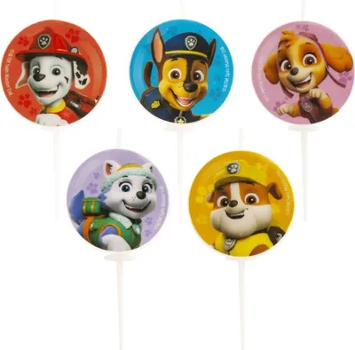 Produktbild von Dekora - dortová svíčka - Paw Patrol - 5ks - ø3cm Dekora