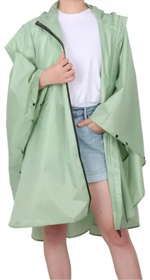 Immagine prodotto di Solidchoice - Impermeabile antipioggia per adulti - Giacca antipioggia leggera verde