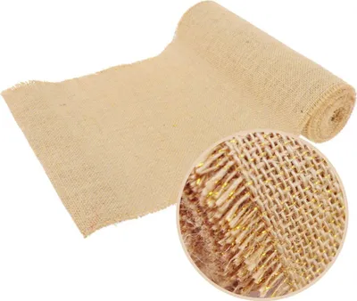 Tischläufer Tischband Jute Naturfarbe 3m x 29cm Deko Hochzeit