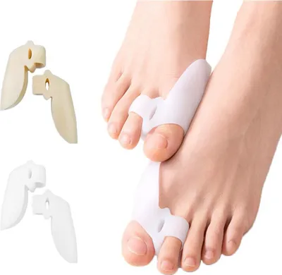Obrázek produktu pro 2 Paare Zehenabscheider Spacer Bunion Corrector Silikonorthesen zur Überlappung