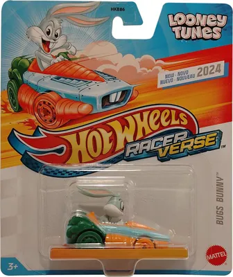 Produktbild von Hot Wheels Looney Tunes - Racer Verse - Bugs Bunny, Actioncars, Kult-Fahrzeuge, Filmcharakter, HRT26