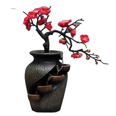 Immagine prodotto di Fontana decorativa da tavolo, in resina, 30x18x40 cm, marrone M