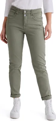 Produktbild von Stooker Women DAVOS COLOUR DENIM Damen Boyfriend-Jeans Boyfriend Fit 46 (Länge 30) green tea
