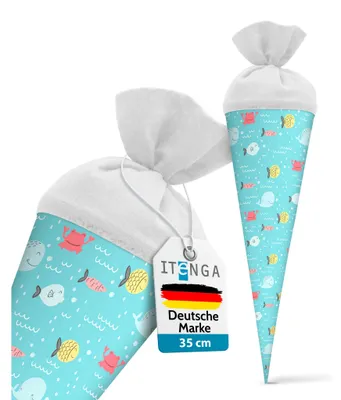 Produktbild von itenga Geschwister Schultüte 35cm "Fische"