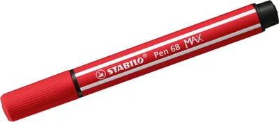 Obrázok produktu pre STABILO Pen 68 MAX, 1 farba/farieb, Červená, 5 mm, 1 mm, Červená, Kolo