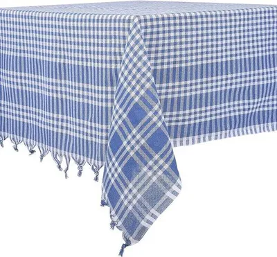 Produktbild von Famanu Tischdecke Karomuster - 160 cm quadratisch