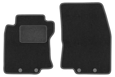 Image de Tapis avant en moquette pour Nissan X-Trail III T32 2013-2017 (SUV) – 2 pièces, gris graphite, sur mesure – Wielganizator LUX
