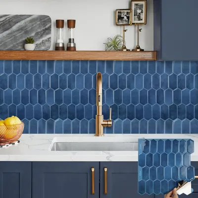Productafbeelding van Tegelstickers 3D - Zelfklevend - Waterdicht - Spatwand - Keuken/Badkamer - 30 x 30 cm - Eenvoudig aan te brengen - Wanddecoratie