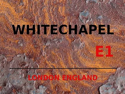 Produktbild von vianmo Holzschild 30x40 cm London England Whitechapel E1