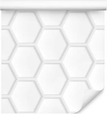 Produktbild von 10m VLIES TAPETE Rolle HEXAGON Shapes Decor 3D Effekt 6419