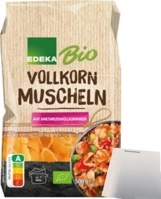 Produktbild von Edeka Muscheln Vollkorn (500g Packung) + usy Block