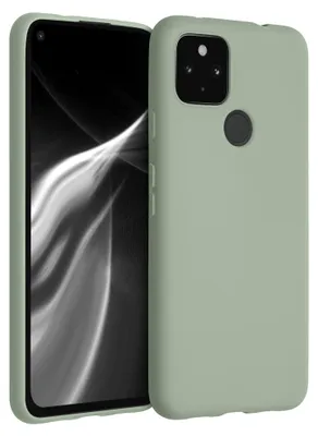 Produktbild von kwmobile Handyhülle für Google Pixel 4a 5G Hülle - TPU Case - Kabelloses Laden - Schutzhülle Cover in Graugrün