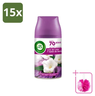 Produktbild von 15 x Air Wick Freshmatic Nachfüller - Mondlilie - 250 ml - Sparpackung - 15 Stücke