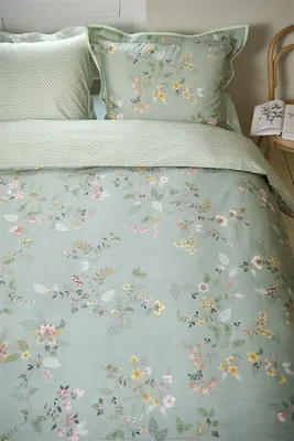 Produktbild von Pip Studio Bettwäsche-Garnitur Kili Flower Farbe Grün Größe 135x200+80x80