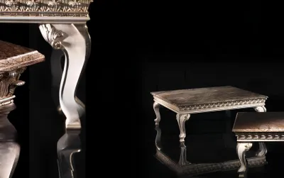 Produktbild von Couchtisch Tisch Beistelltisch Wohnzimmertisch Holz Royal Beistell Barock Tische