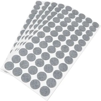 Produktbild von Adsamm® | 300 x selbstklebende Filzgleiter / Grau / Ø 20 mm / rund / Möbelgleiter aus Filz mit 3.5 mm Stärke
