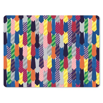 Produktbild von MuchoWow® Mauspad Mousepad Krawatte - Regenbogen - Muster 23x19 cm - Mousepads - Maus Mat - Pad - Mausunterlage - Schreibtischunterlage - Mauspad
